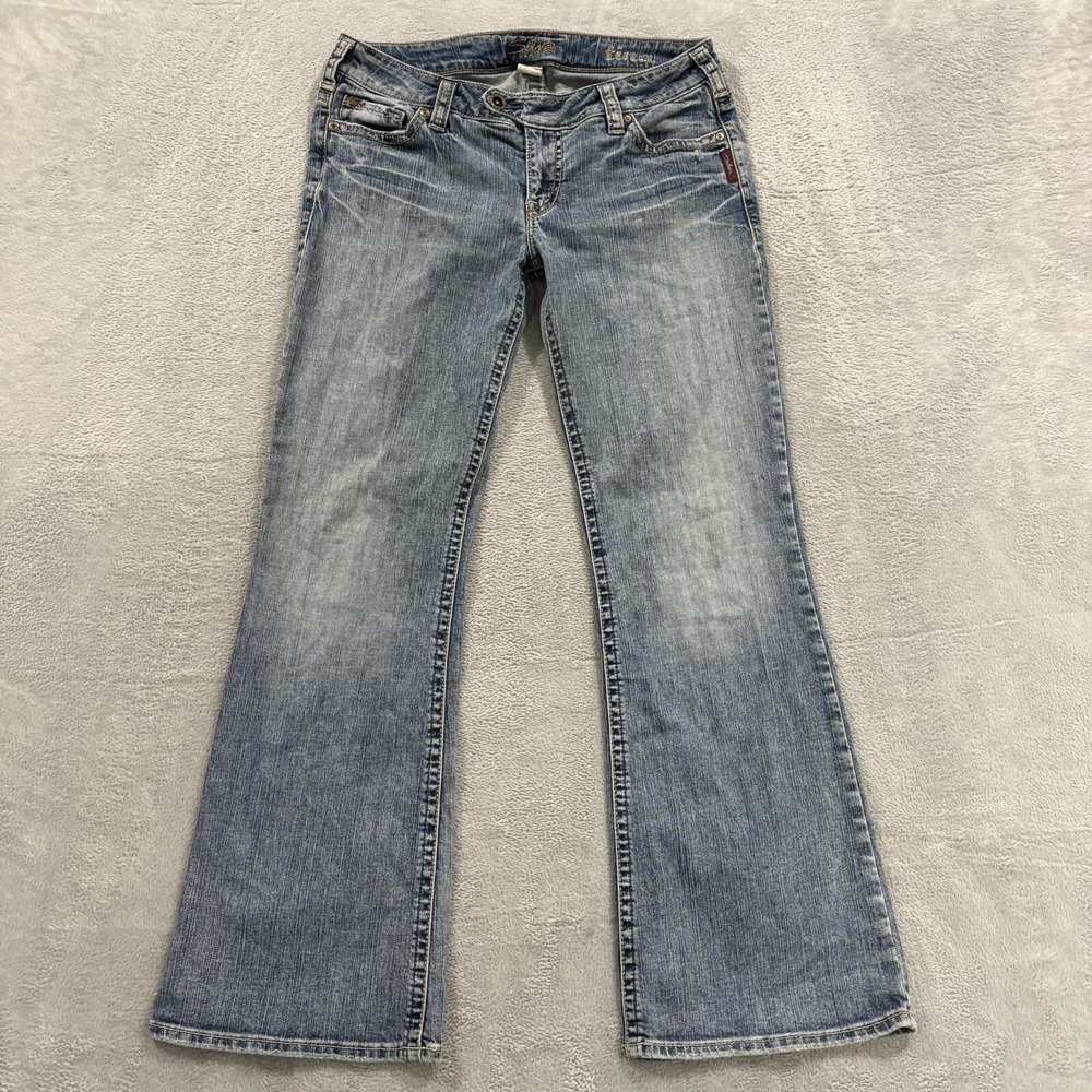 Silver Jeans Womens 31/31 Tina Bootcut  Denim Light Wash Blue Cowgirl‎ Western
